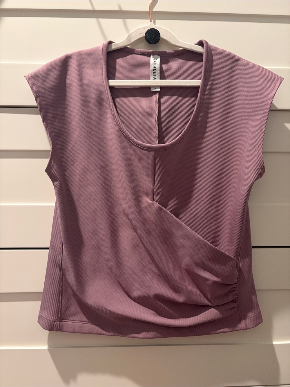 Athleta Dusty Rose Sleeveless Wrap-Front Tank